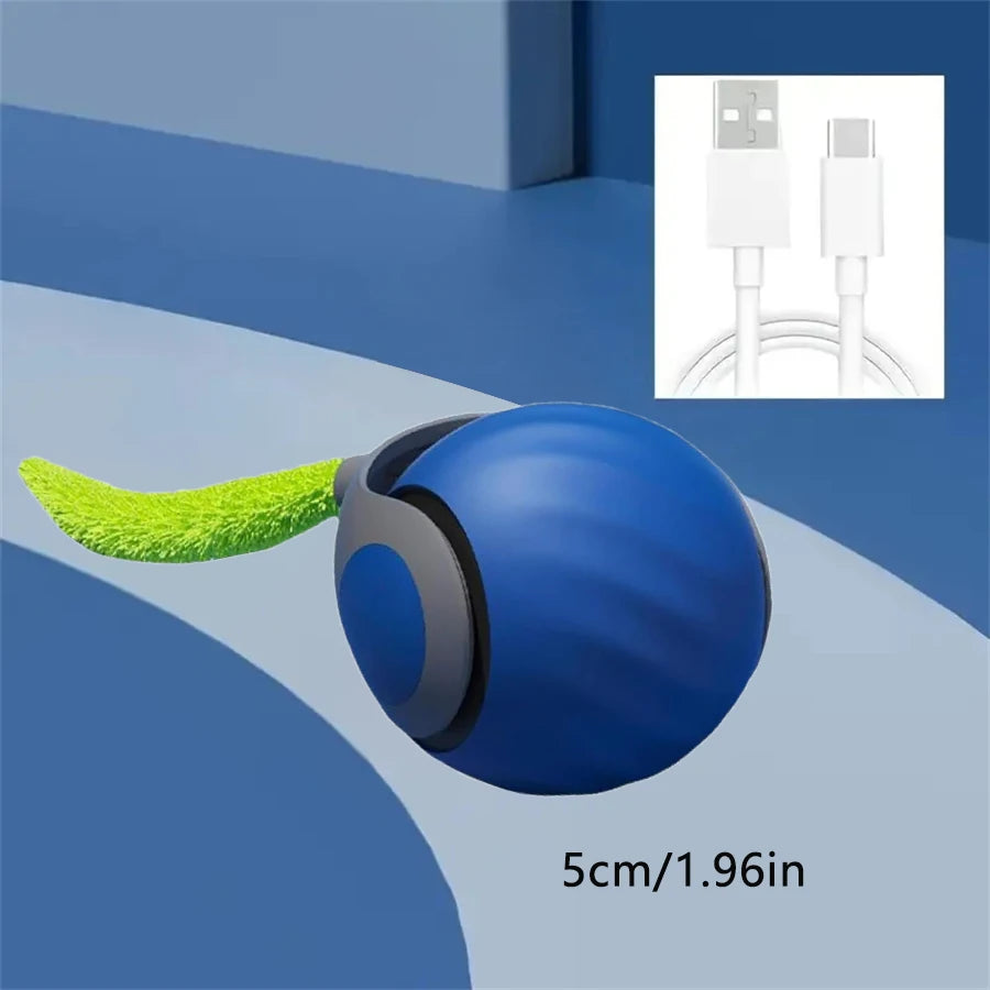 Smart Touch-Activated Sound Cat Toy Ball with Catnip