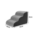 Memory Foam Pet Stairs with Non-Slip Steps