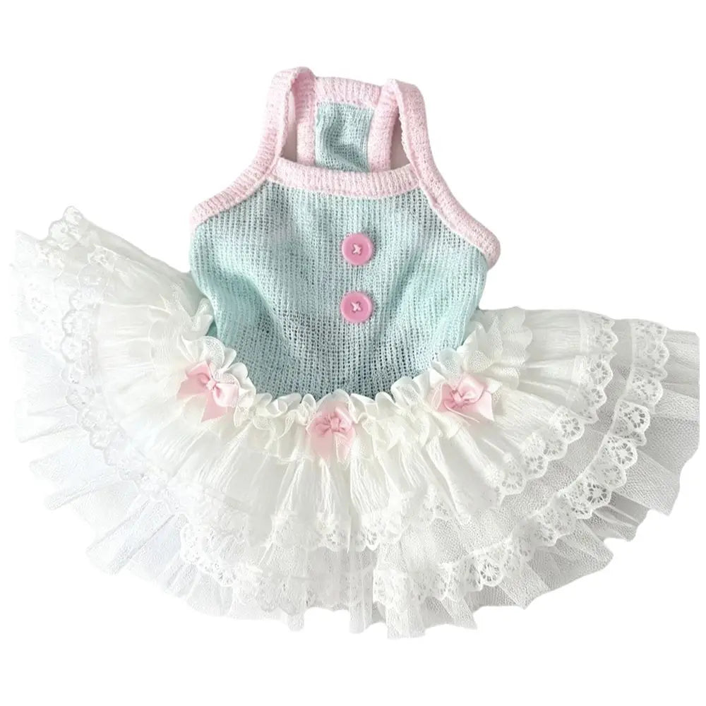 New Soft Tulle Princess Lace Dress For Pets