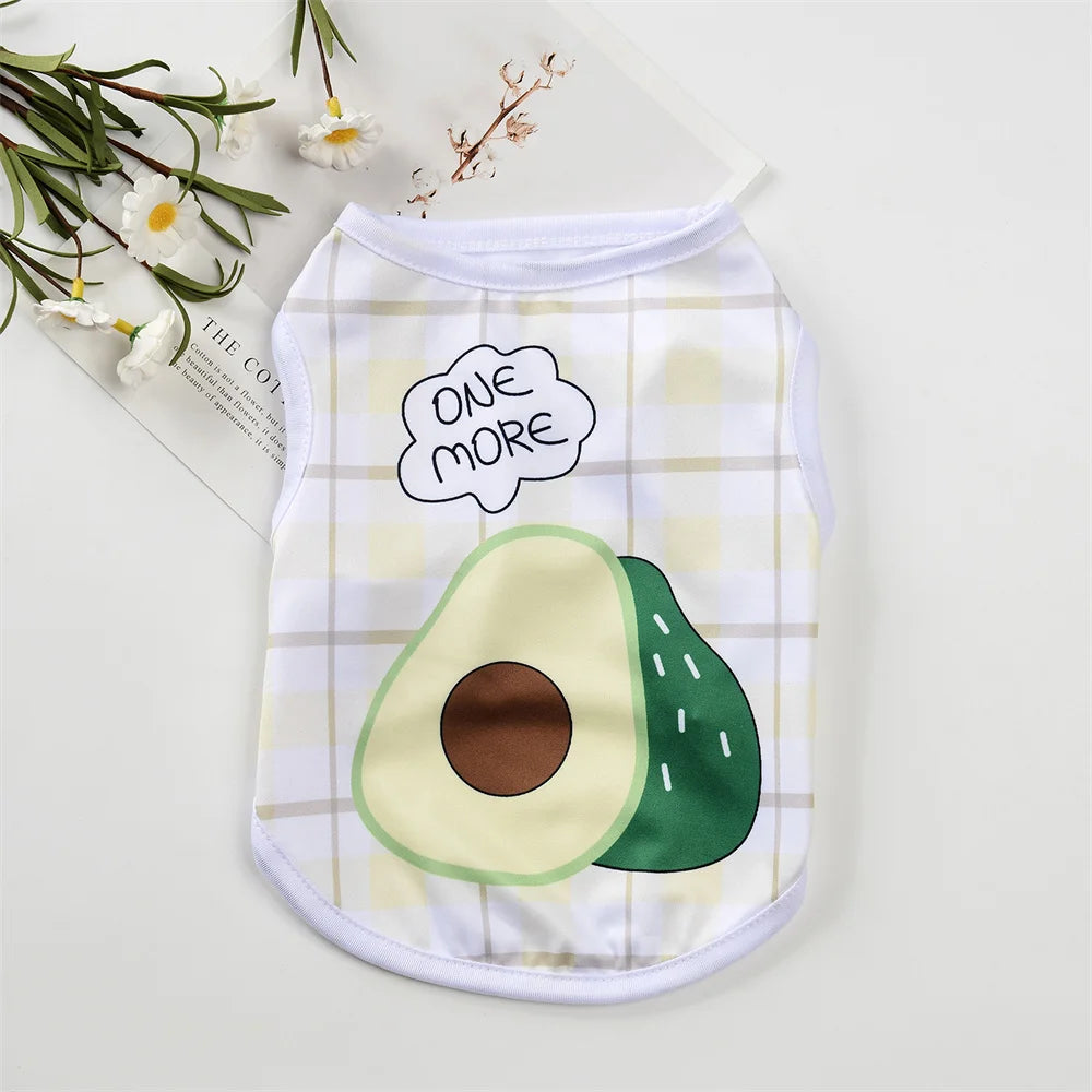Cute Print Puppy Dog Vest Shirt