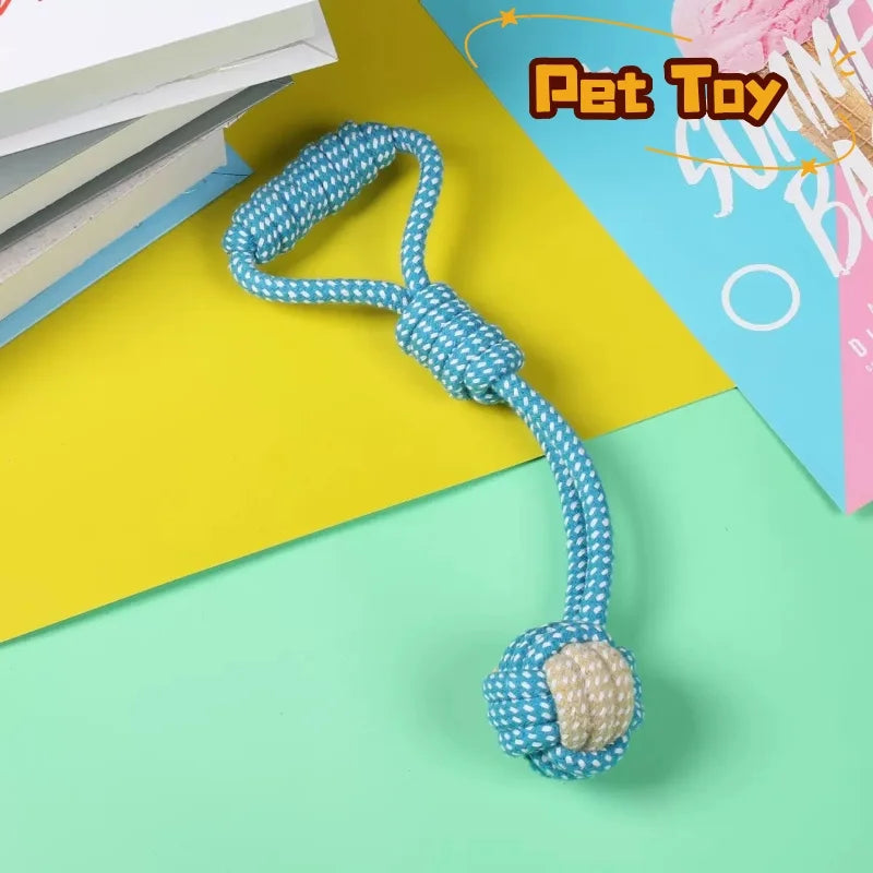 Rope & Roll – Cotton Rope Ball Chew & Dental Toy for Dogs