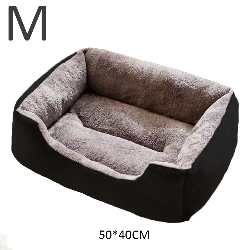 Soft Plush Cushion Pet Bed for Cats & Dogs