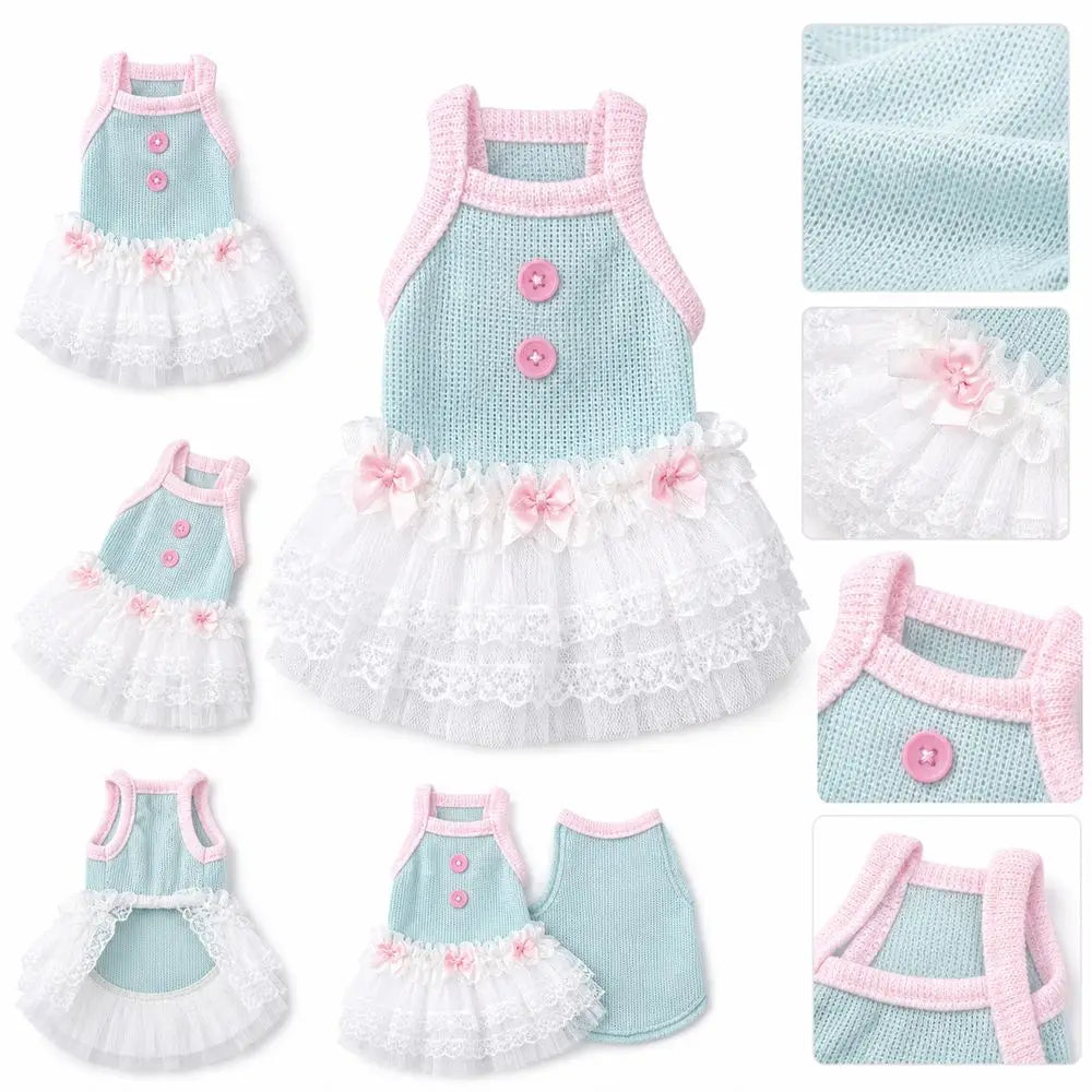 New Soft Tulle Princess Lace Dress For Pets
