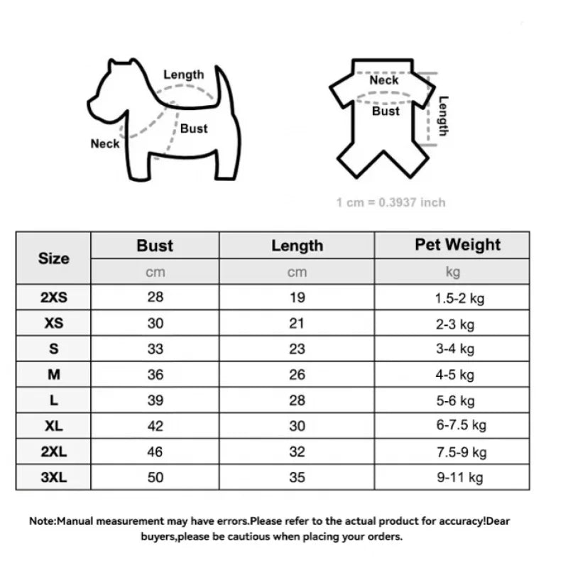Heart Print Shirt for Dogs & Cats
