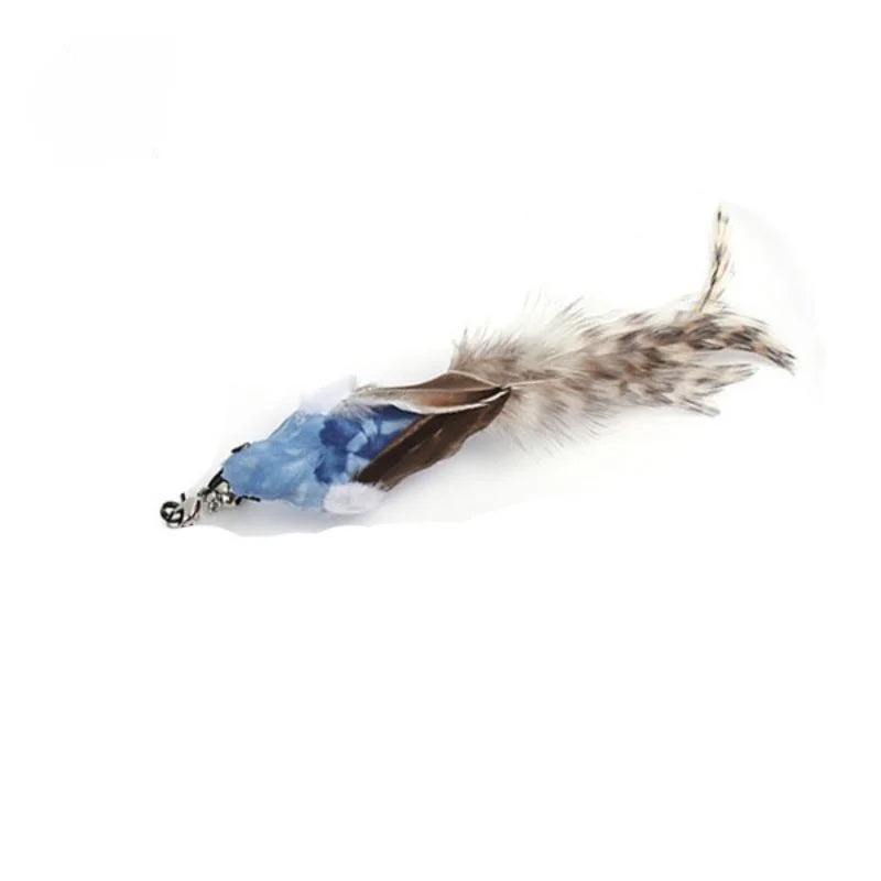Feather Cat Wand with Bell & Suction Cup