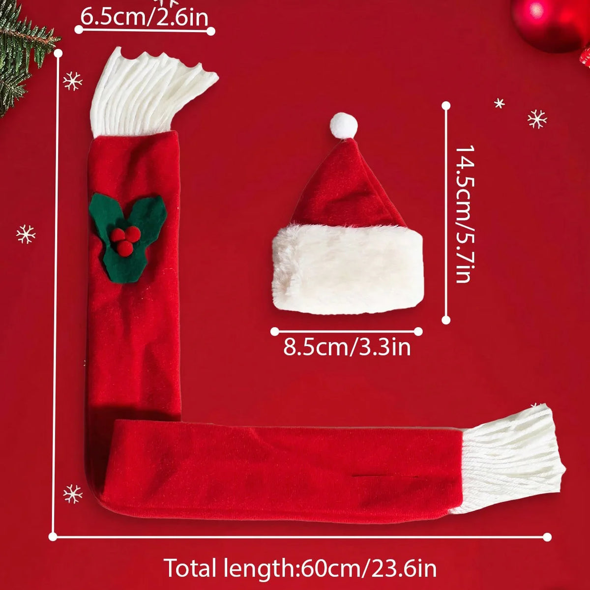 Christmas Dress Up Set for Dogs & Cats