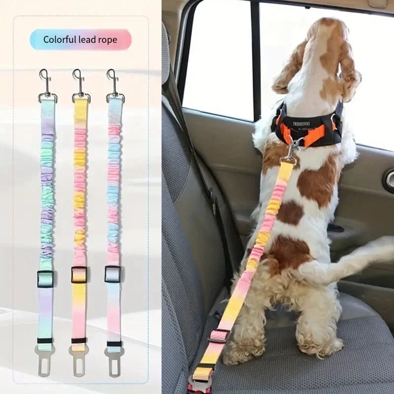 Pet Car Safety Belt & Seat Buckle for Dogs & Cats