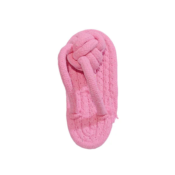 Chew Shoe – Slipper-Shaped Cotton Rope Chew Toy for Dogs