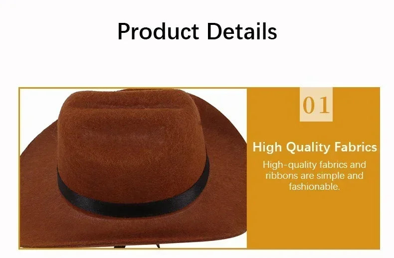 Halloween Costume Western Cowboy Hat For Pets