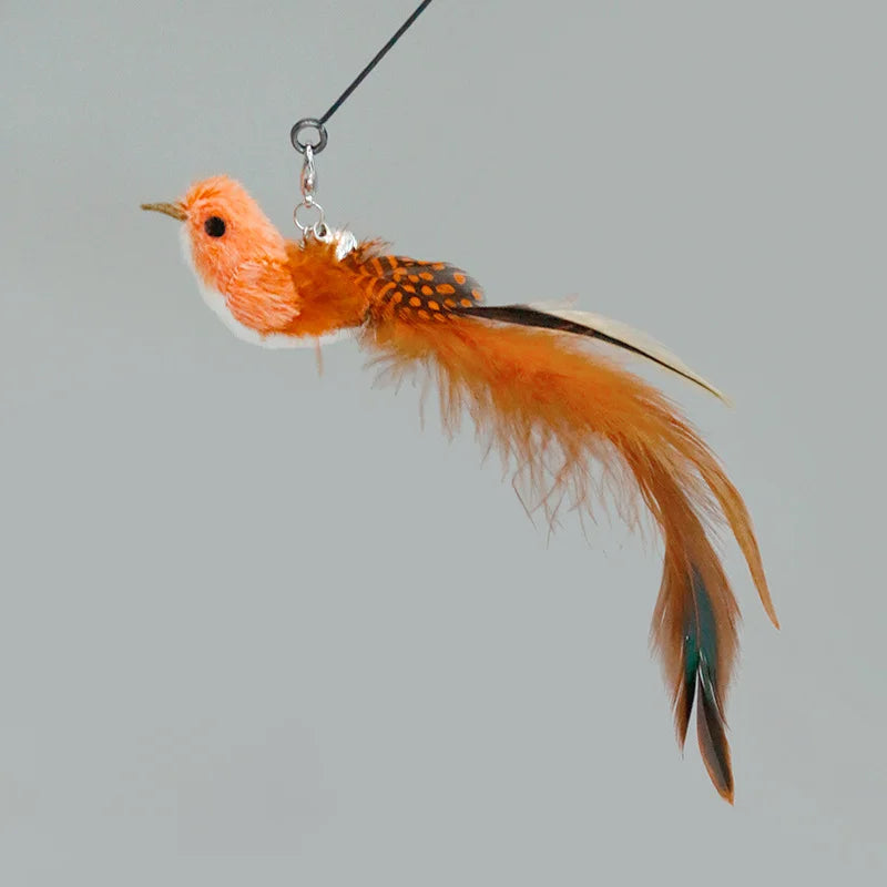 Feather Cat Wand with Bell & Suction Cup