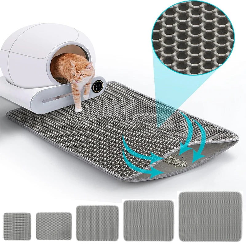 Double-Layer Waterproof Cat Litter Trapping Mat