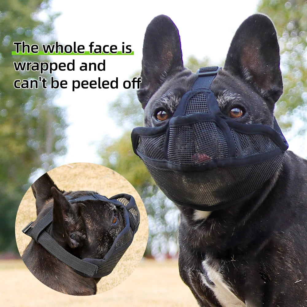 Breathable Dog Muzzle for Short-Snouted Breeds