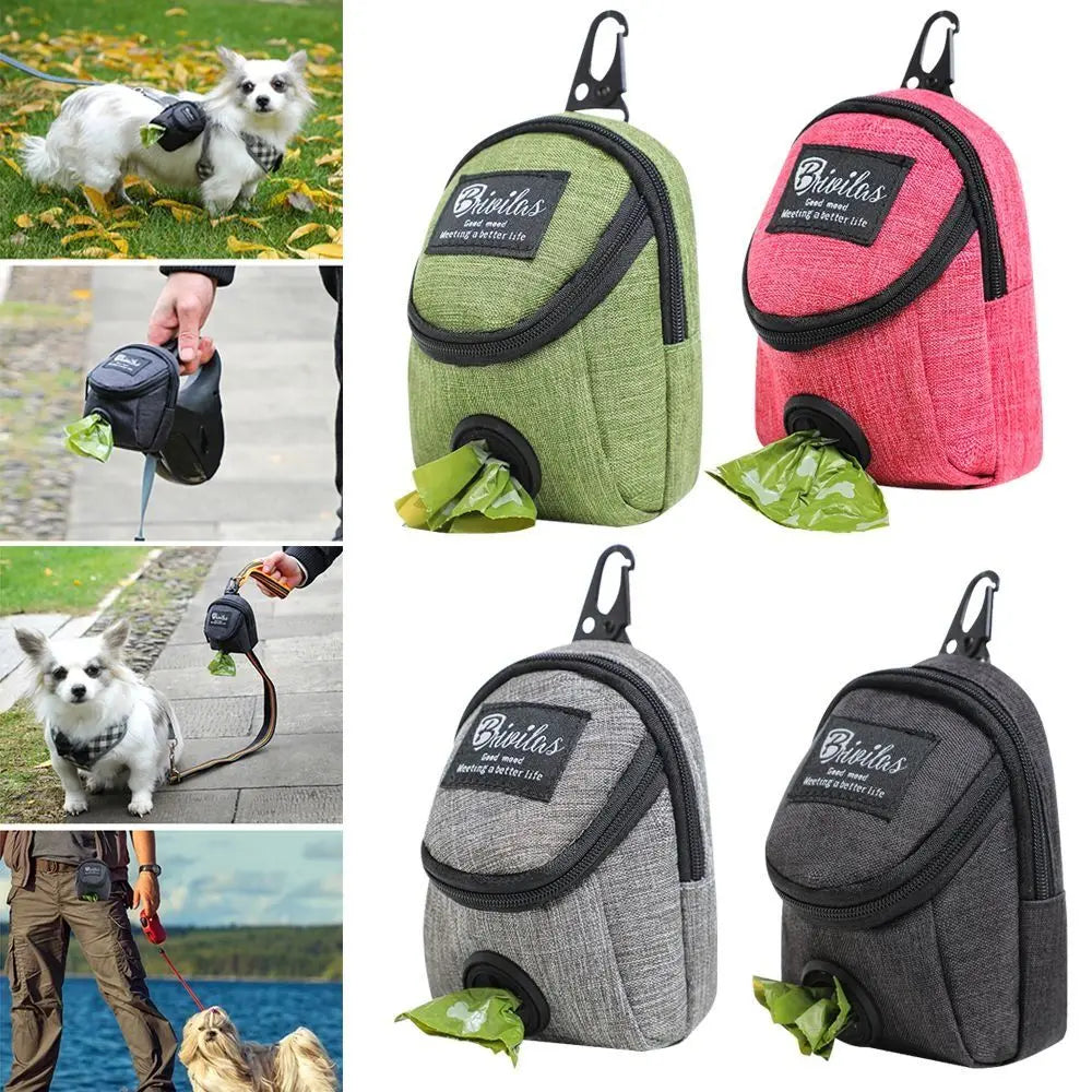 Portable Treat And Poop Bag Dispenser For Dog Training