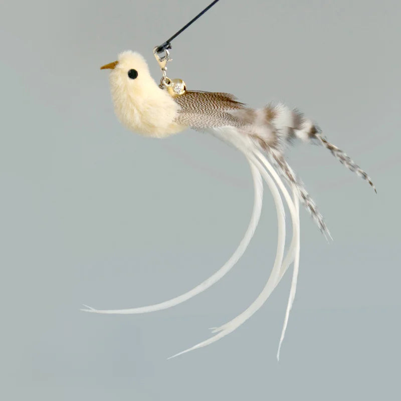 Feather Cat Wand with Bell & Suction Cup