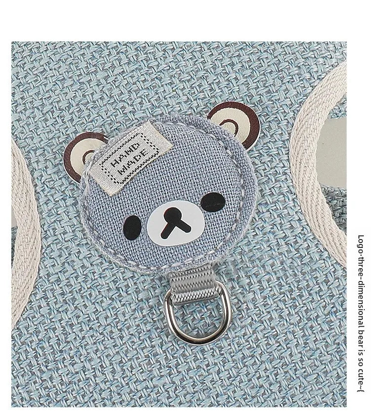 Adjustable Cat/Dog Harness Breathable Leash Convenient Pet Vest For Small Dogs Or Cats