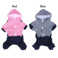 Cute Bear Striped suit with Hood for Dogs & Cats