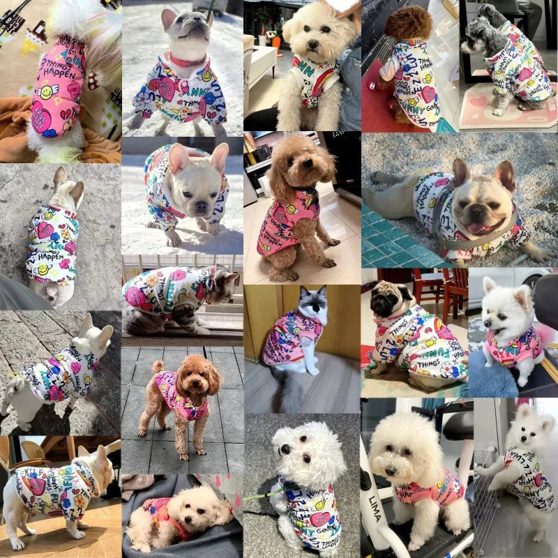 Cute Print Pet Jacket