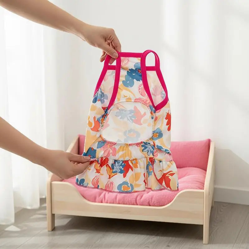 Adorable Floral Halter Summer Dress