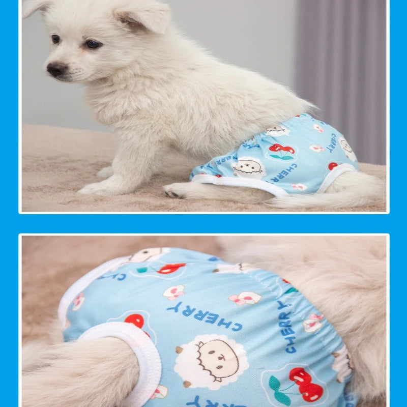 Printed Dog Physiological Sanitary Pants for Female Dogs