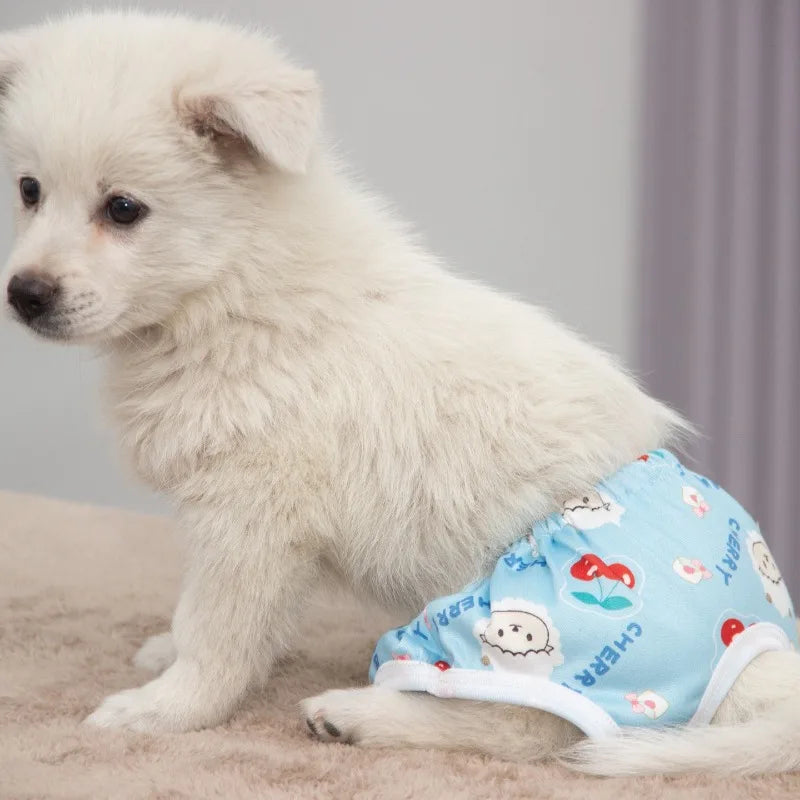 Printed Dog Physiological Sanitary Pants for Female Dogs