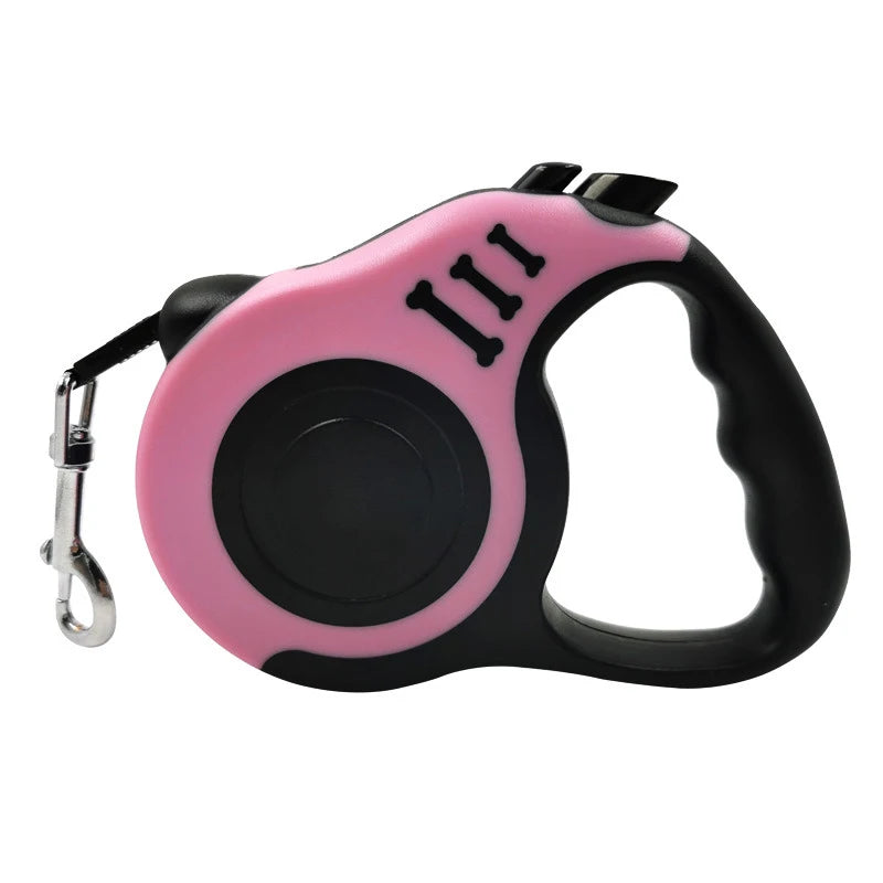 Retractable Dog Leash – Strong Nylon, 13 Colors | 3m & 5m