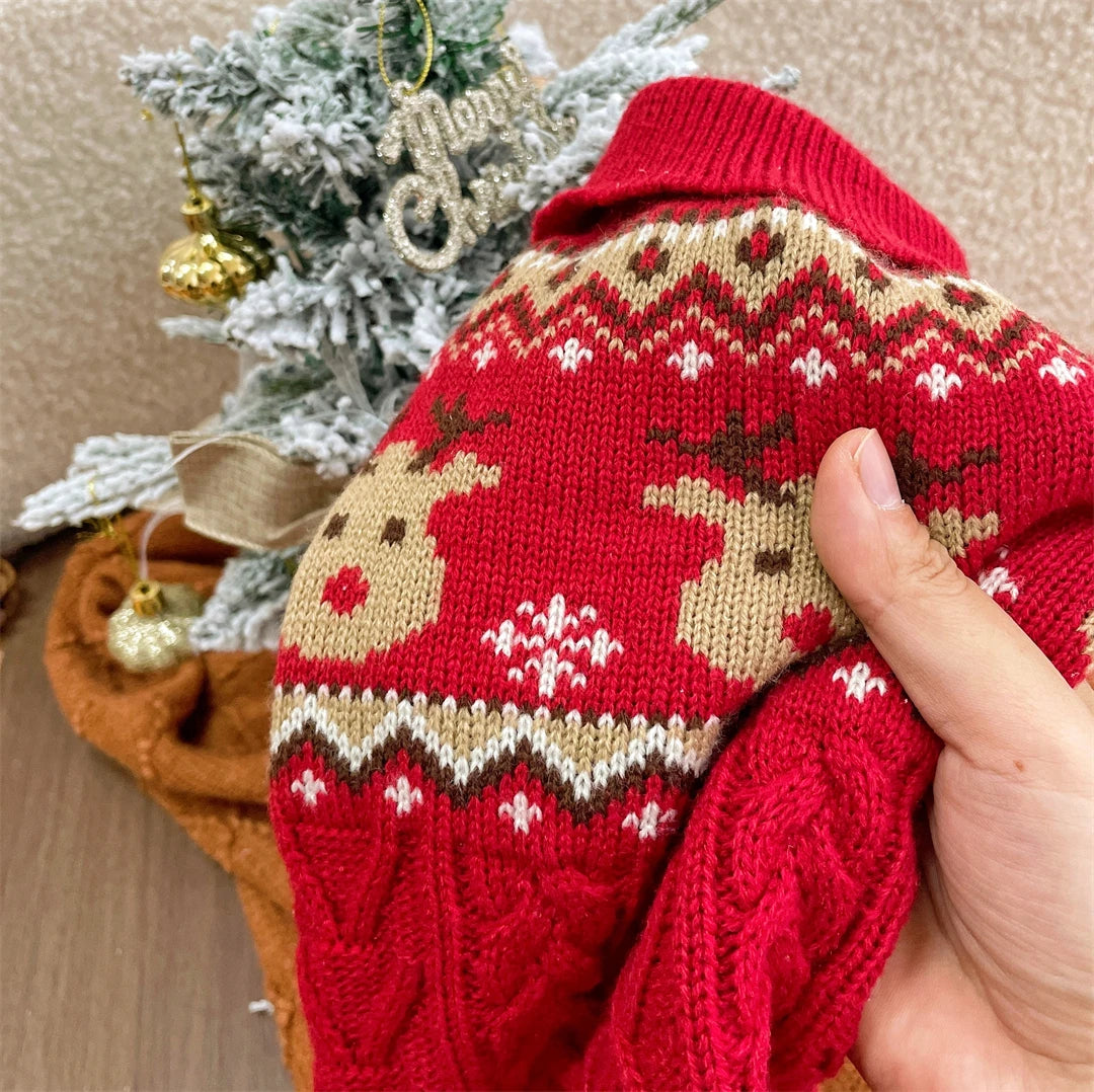 Knitted Christmas Sweaters  For Dogs & Cats