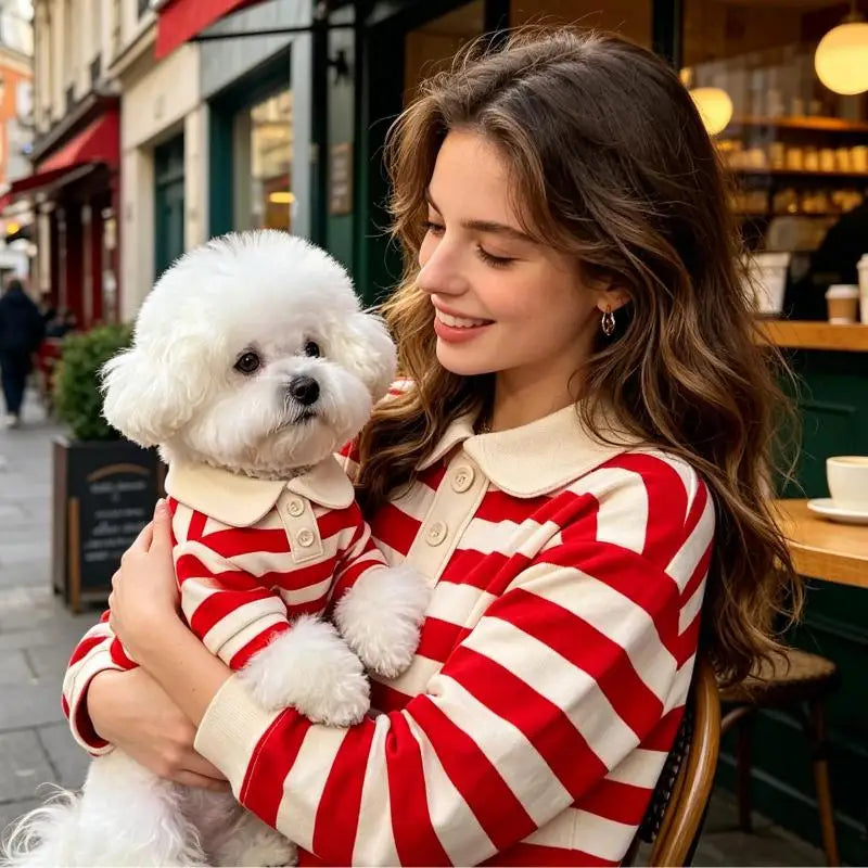 Striped Stretch Pet Shirt for Dogs & Cats
