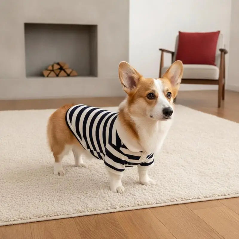 Striped Stretch Pet Shirt for Dogs & Cats
