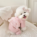 Waffle Lace Camisole Pet Jumpsuit