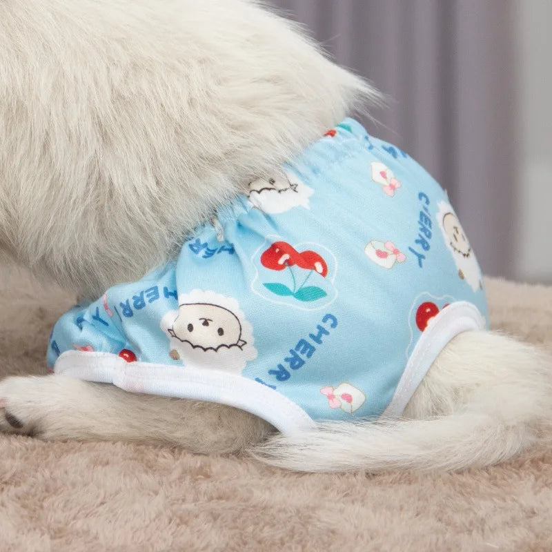 Printed Dog Physiological Sanitary Pants for Female Dogs