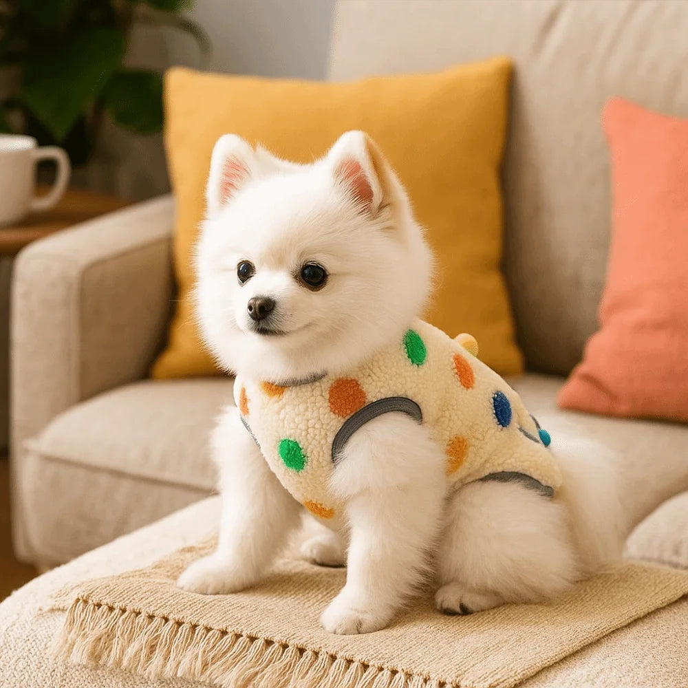 Soft Warm Sleeveless Pet Vest Hoodie