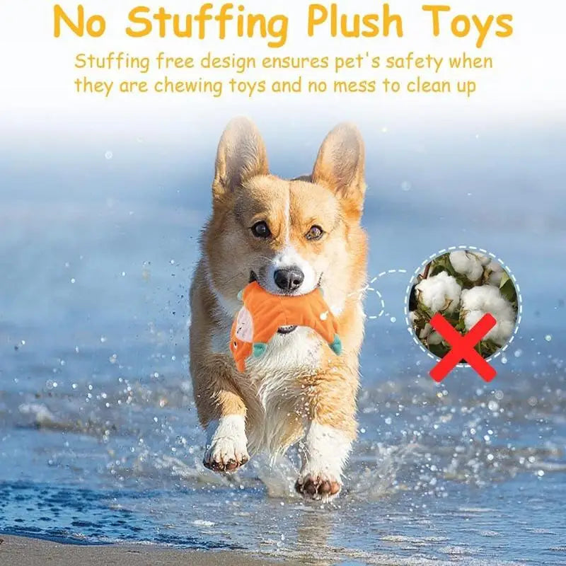 Squeak Squad – Stuffing-Free Plush Squeaky Dog Toy