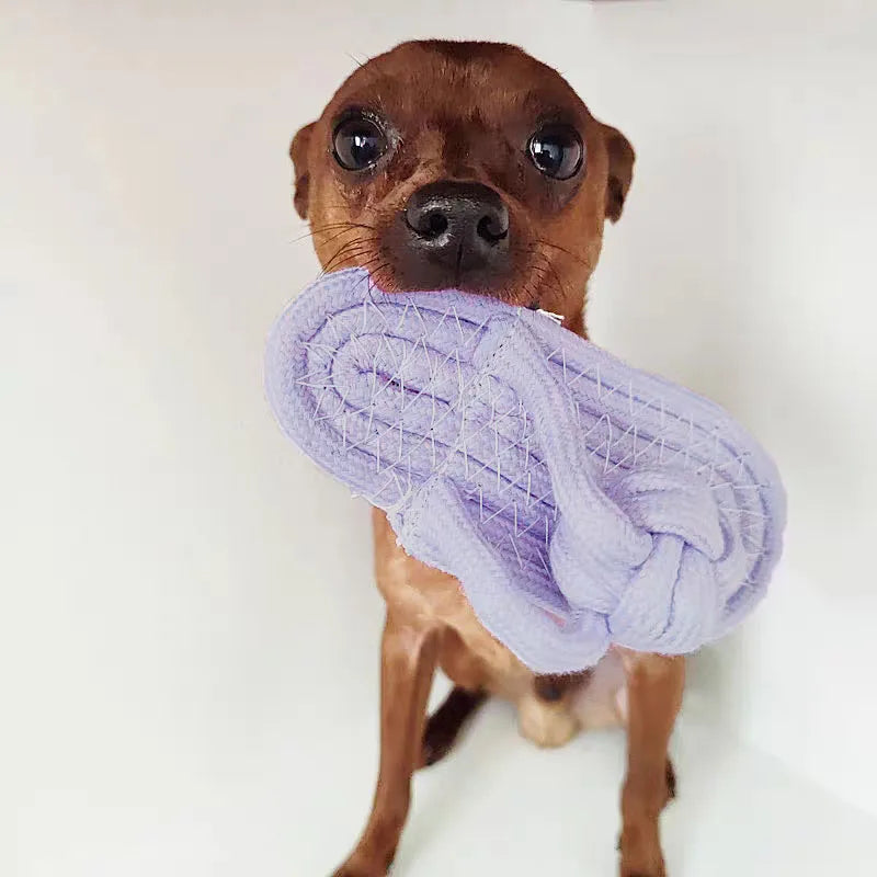 Chew Shoe – Slipper-Shaped Cotton Rope Chew Toy for Dogs