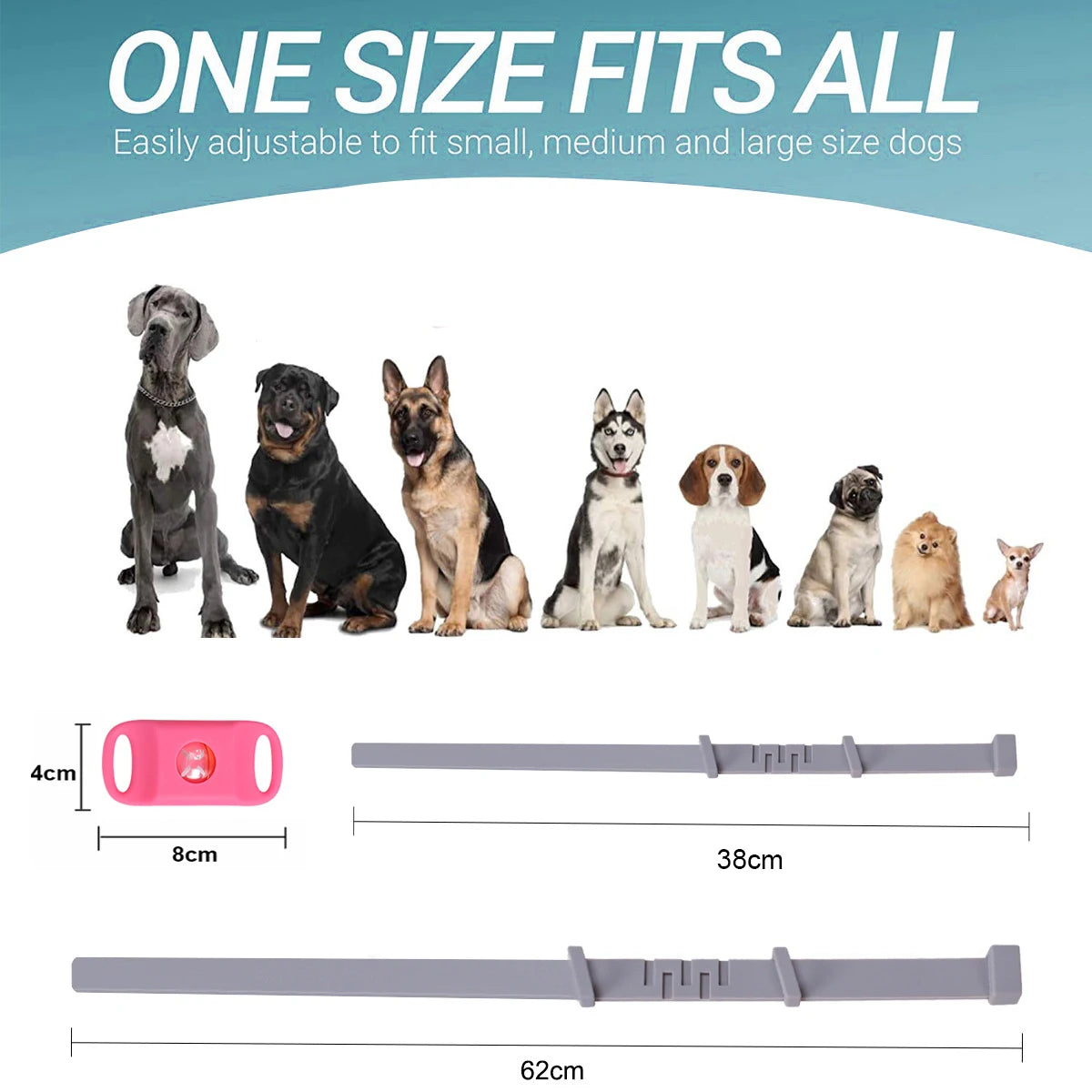 Natural Flea & Tick Protection Collar with Essential Oils