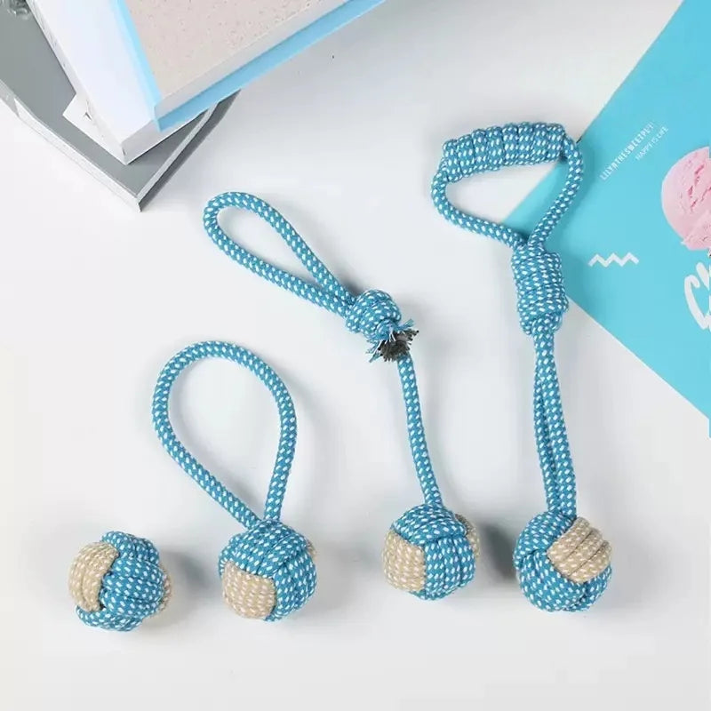 Rope & Roll – Cotton Rope Ball Chew & Dental Toy for Dogs