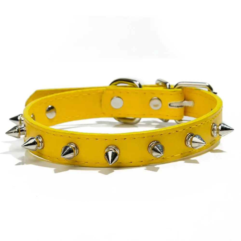 Cool Colorful Adjustable Spiked Studded Collars