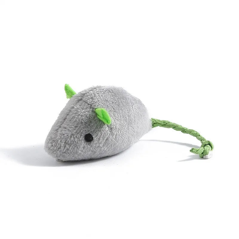 Bulk Cat Mouse Toys with Catnip & Feathers