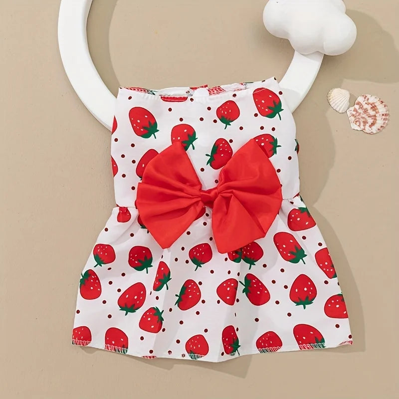 Floral Tulle Sleeveless Dress for Dogs & Cats