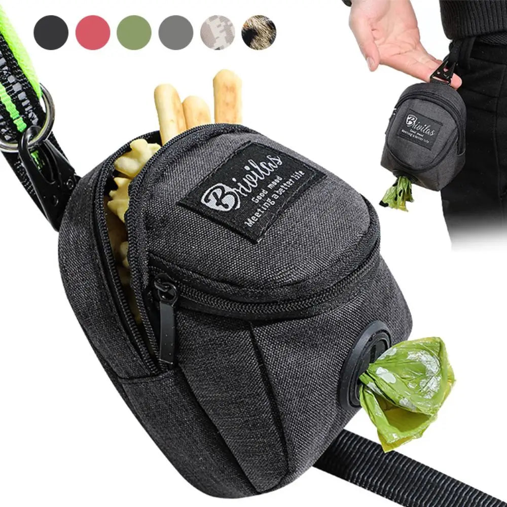 Portable Treat And Poop Bag Dispenser For Dog Training