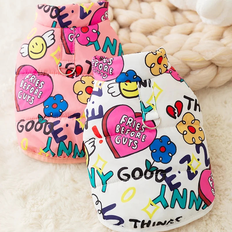Cute Print Pet Jacket