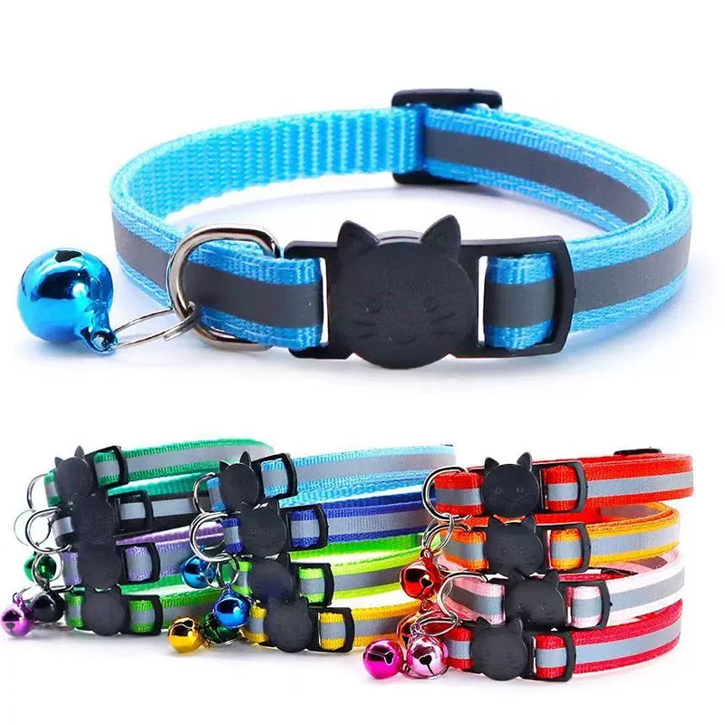 Reflective Breakaway Cat & Dog Collar with Bell