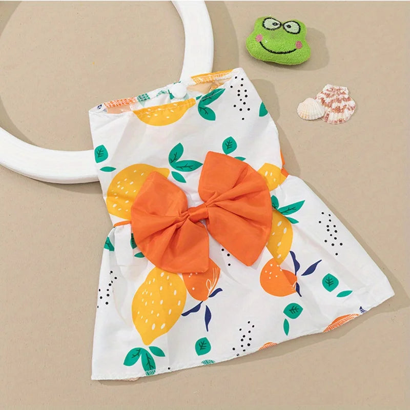 Floral Tulle Sleeveless Dress for Dogs & Cats