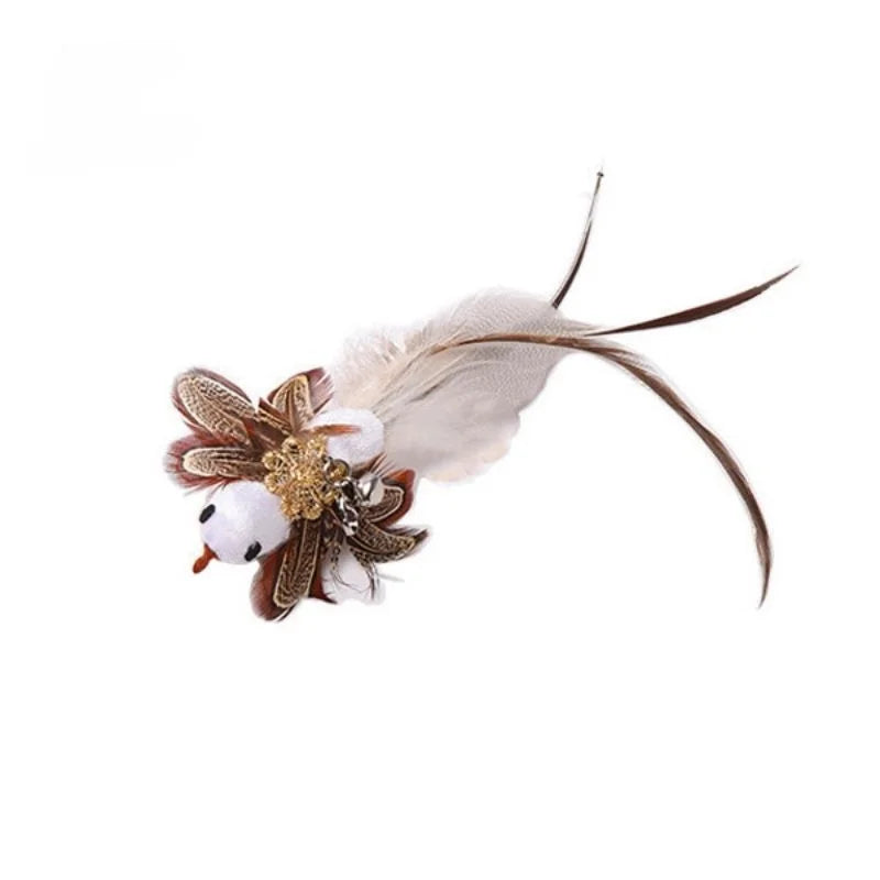 Feather Cat Wand with Bell & Suction Cup