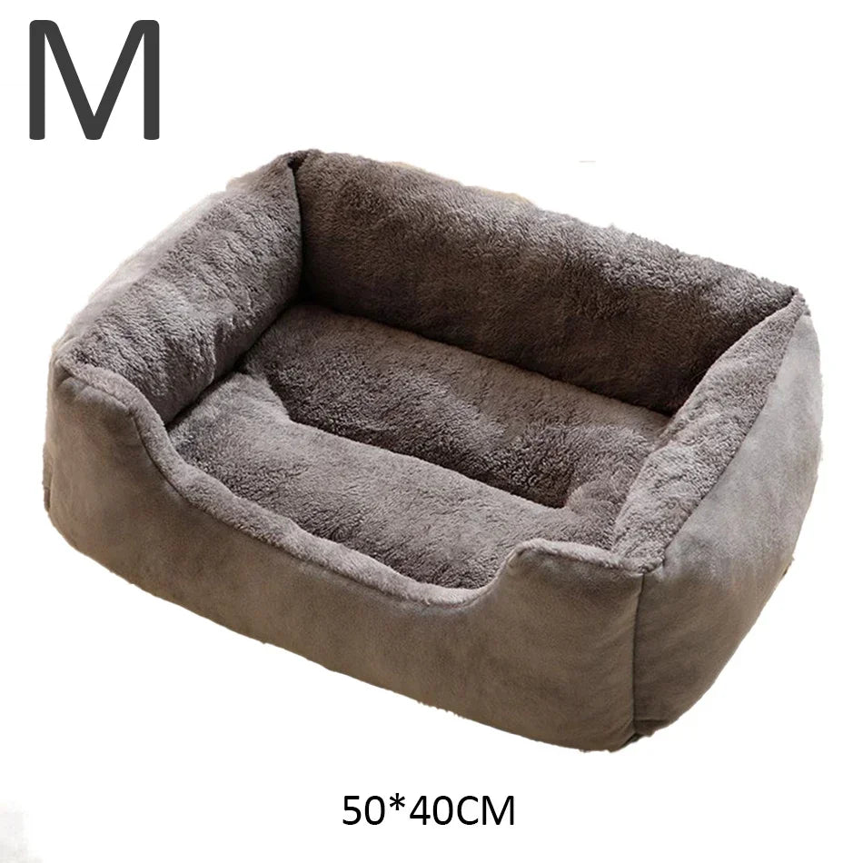 Soft Plush Cushion Pet Bed for Cats & Dogs