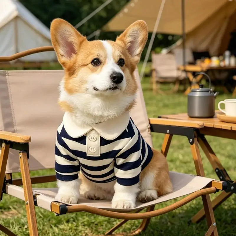 Striped Stretch Pet Shirt for Dogs & Cats