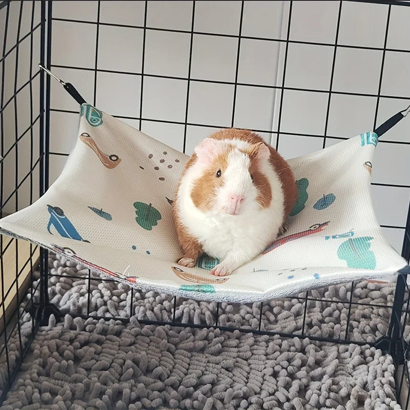 Double-Sided Breathable Summer Hammock for Small Pets