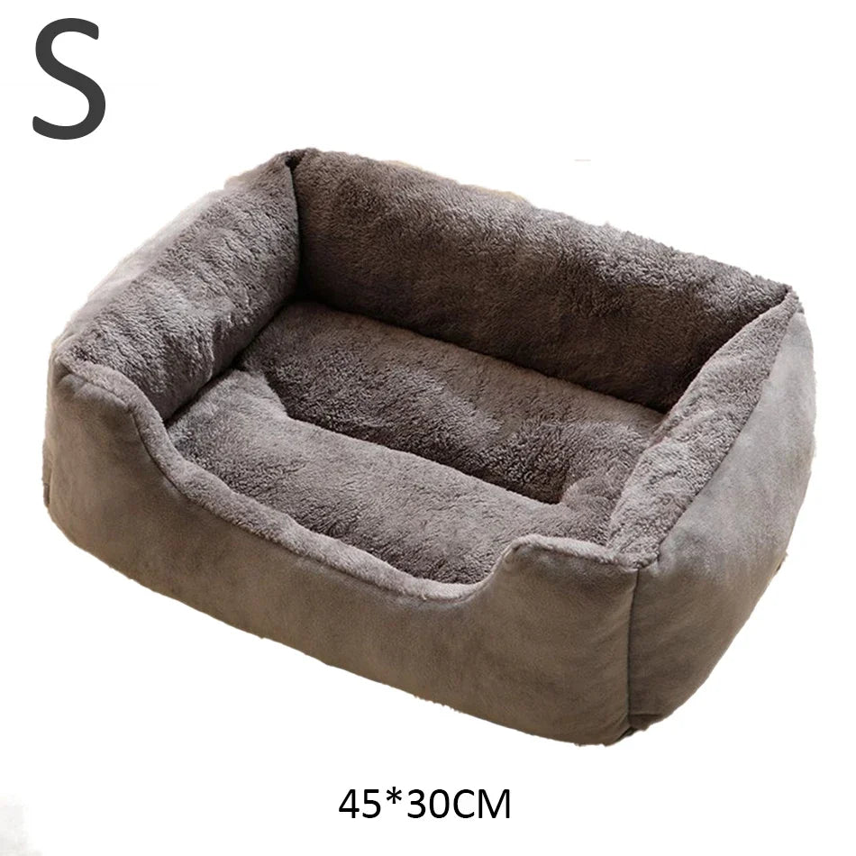 Soft Plush Cushion Pet Bed for Cats & Dogs