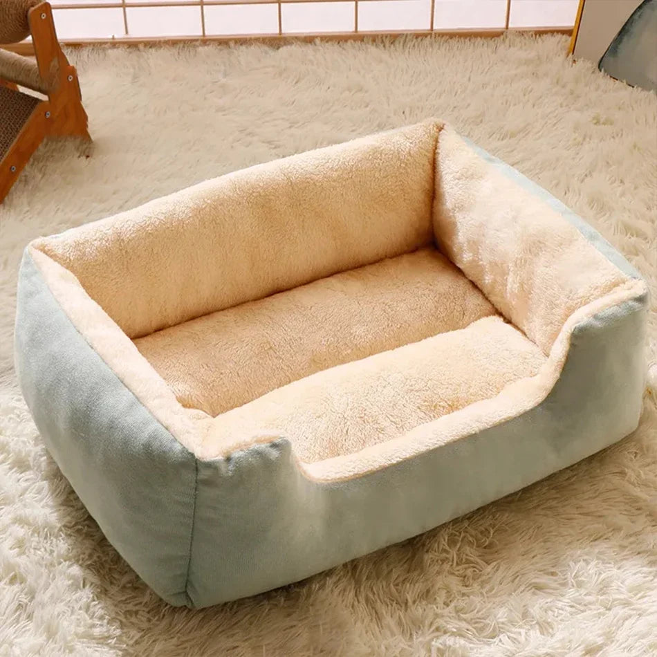 Soft Plush Cushion Pet Bed for Cats & Dogs