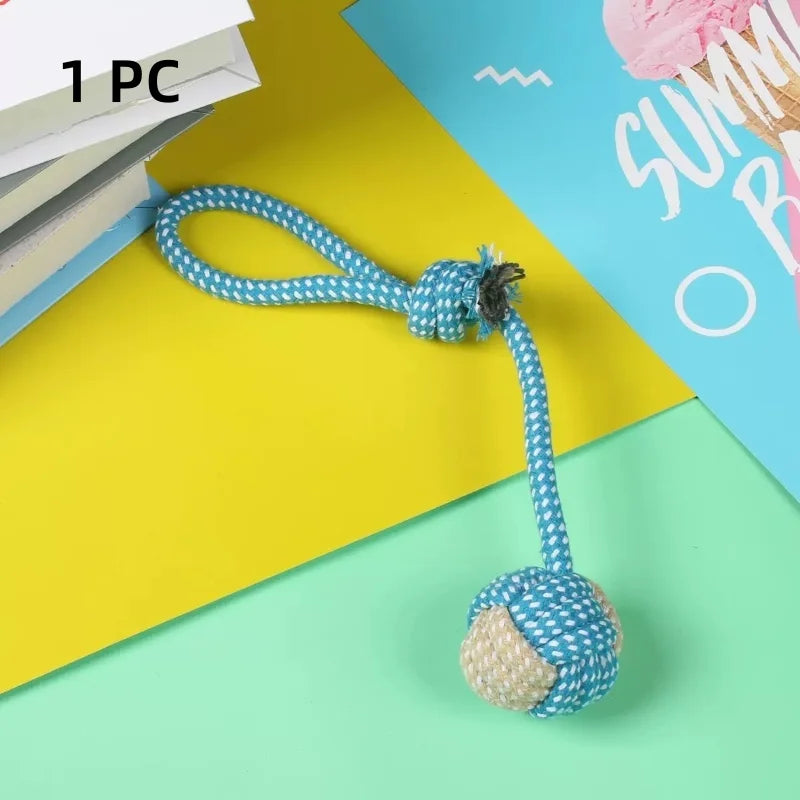 Rope & Roll – Cotton Rope Ball Chew & Dental Toy for Dogs