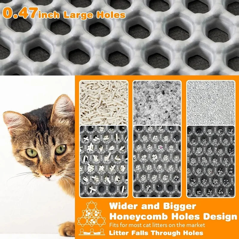 Double-Layer Waterproof Cat Litter Trapping Mat